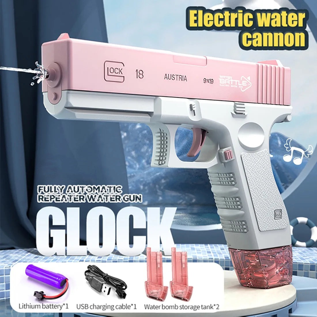 Electronic Toy High Pressure Automatic Water Gun