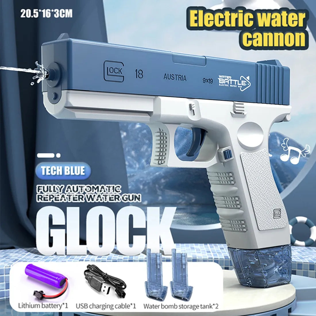 Electronic Toy High Pressure Automatic Water Gun