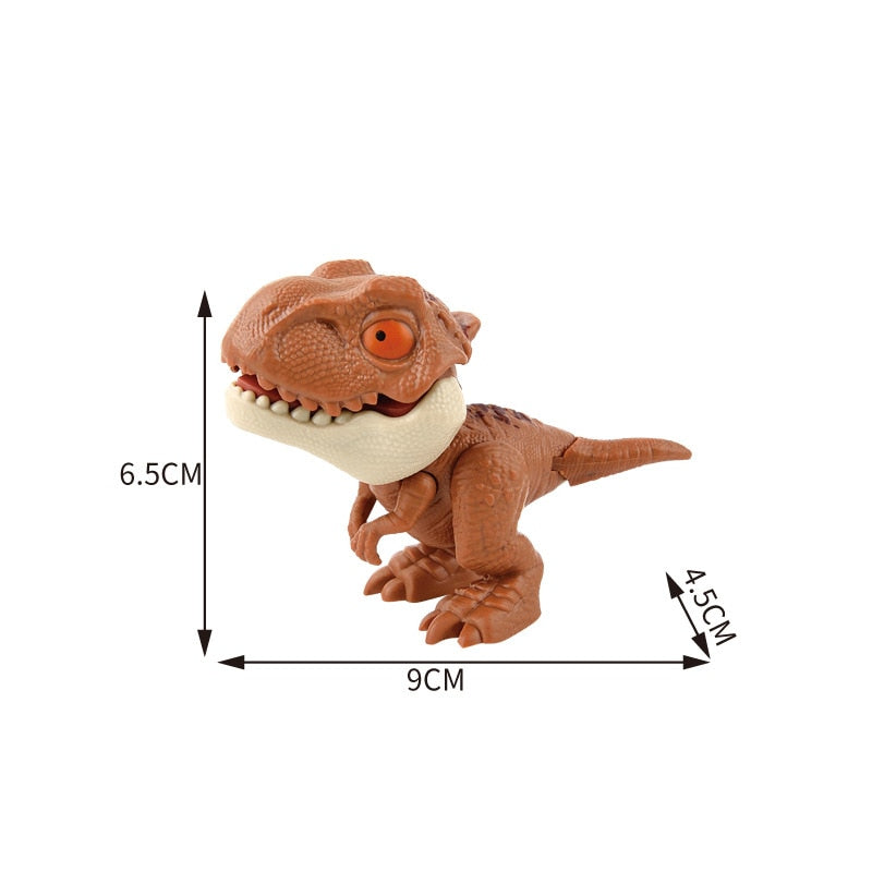 Finger Dinosaur Tricky Tyrannosaurus Model Biting Hand Fidget Jurassic Dino Toy for Children Animal Movable Joints T-Rex Gifts