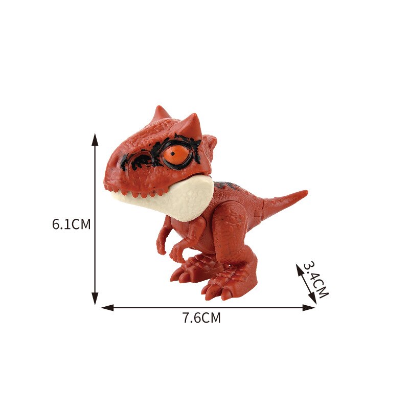 Finger Dinosaur Tricky Tyrannosaurus Model Biting Hand Fidget Jurassic Dino Toy for Children Animal Movable Joints T-Rex Gifts