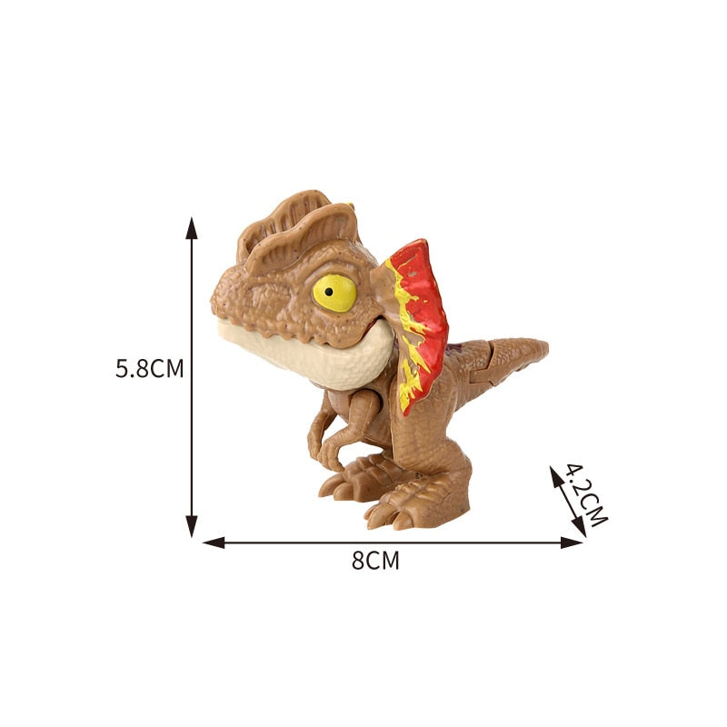 Finger Dinosaur Tricky Tyrannosaurus Model Biting Hand Fidget Jurassic Dino Toy for Children Animal Movable Joints T-Rex Gifts