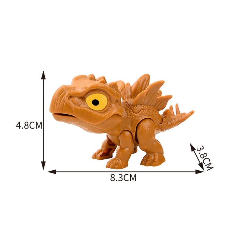 Finger Dinosaur Tricky Tyrannosaurus Model Biting Hand Fidget Jurassic Dino Toy for Children Animal Movable Joints T-Rex Gifts