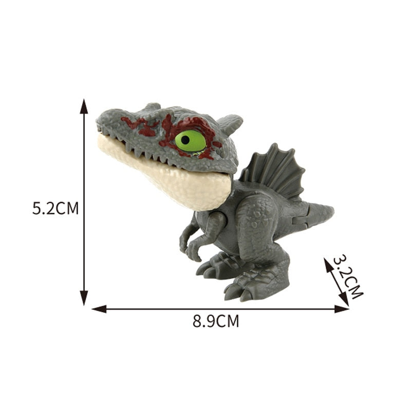 Finger Dinosaur Tricky Tyrannosaurus Model Biting Hand Fidget Jurassic Dino Toy for Children Animal Movable Joints T-Rex Gifts