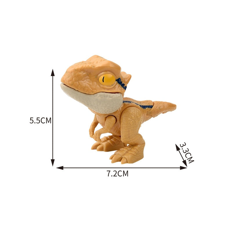 Finger Dinosaur Tricky Tyrannosaurus Model Biting Hand Fidget Jurassic Dino Toy for Children Animal Movable Joints T-Rex Gifts