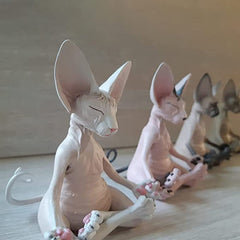 Meditating Sphinx Cat - Collectible Figurines Miniature Buddha Cat Figurine